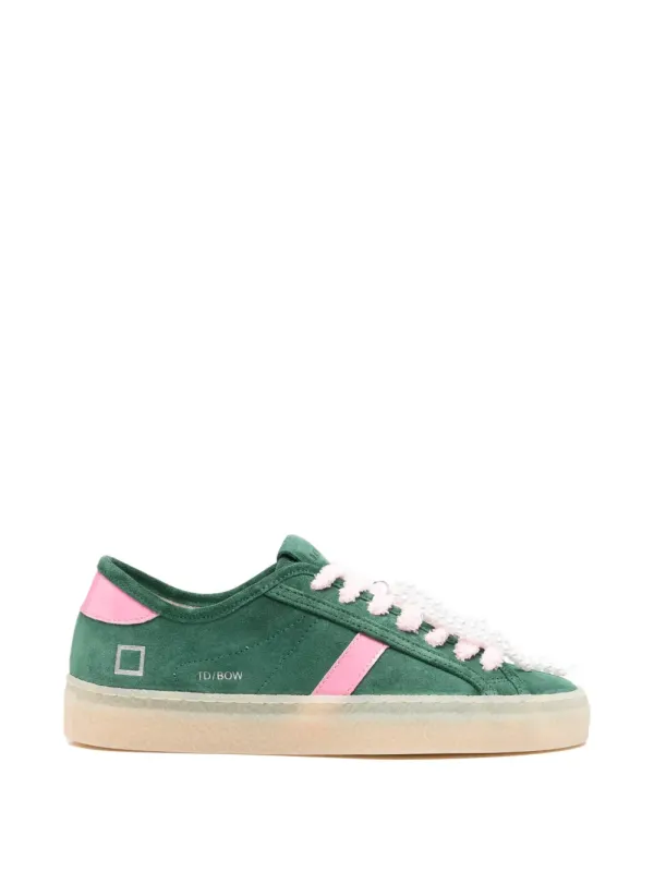 D.A.T.E. Tender Sneakers mit Schleife – Grün (W441TEBWGR)