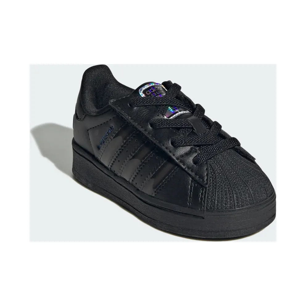 Adidas Superstar Led Lights Comfort Closure Elastic Lace Kids Core Black / Core Black / Preloved Violet (JS1295)