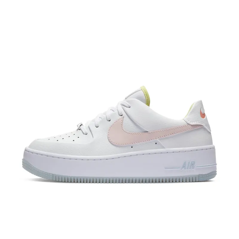 Nike Air Force 1 Sage Low One Of One (W) White/Pink Quartz-Hydrogen Blue-White (CW5566-100)