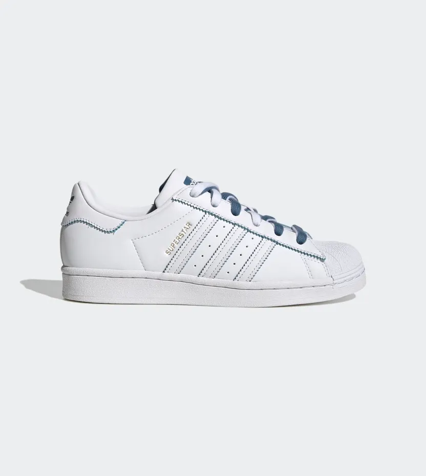 adidas Superstar Cloud White / Altered Blue / Gold Metallic (GX2012)
