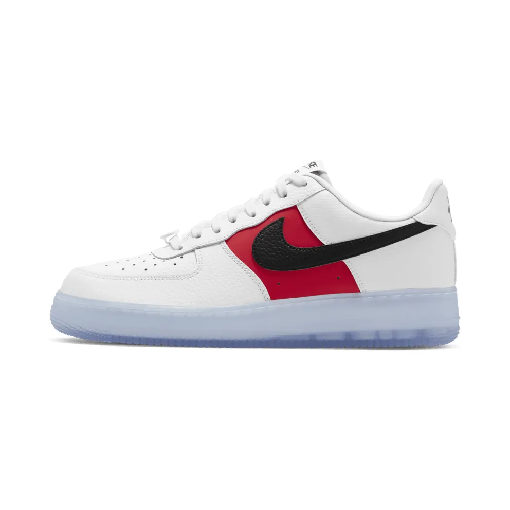 Nike Air Force 1 Low White Red Black (Icy Soles) White/Vast Grey-University Red-Black (CT2295-110)