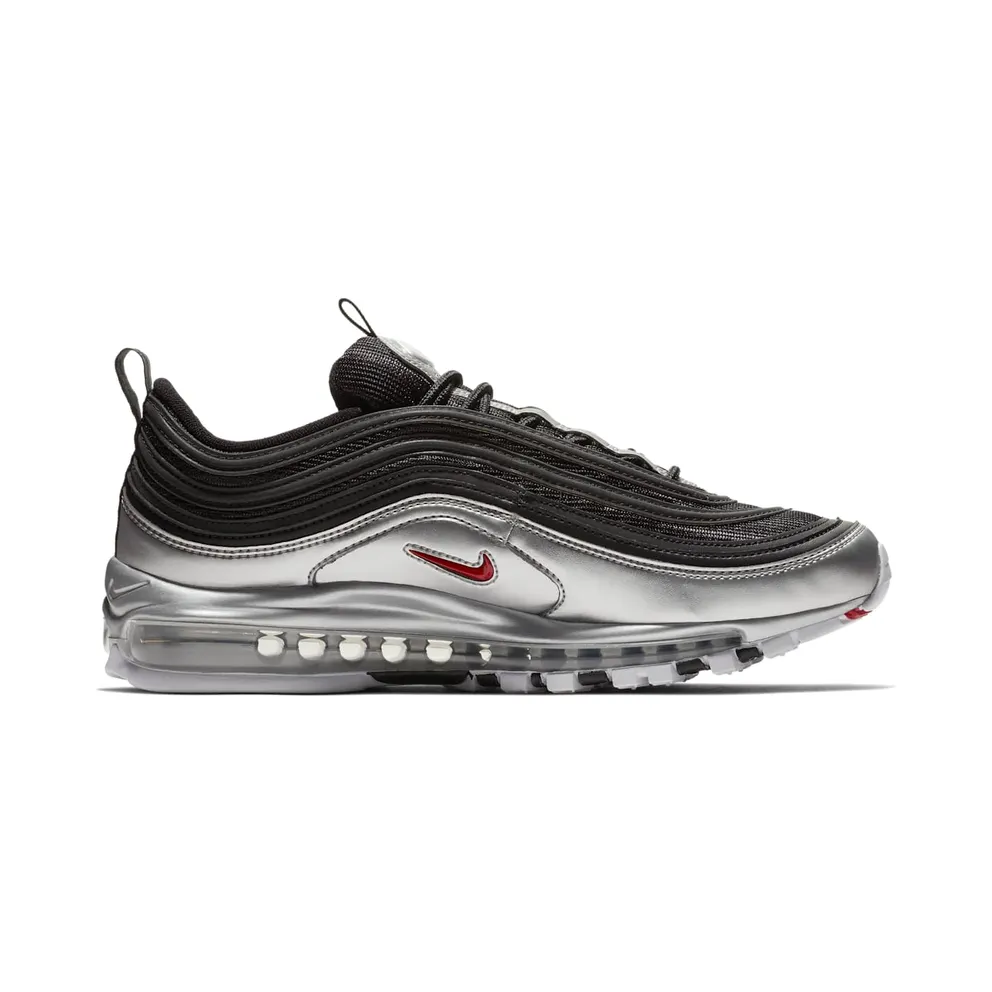Nike Air Max 97 Silver Black Black/Varsity Red-Metallic Silver-White (AT5458-001)