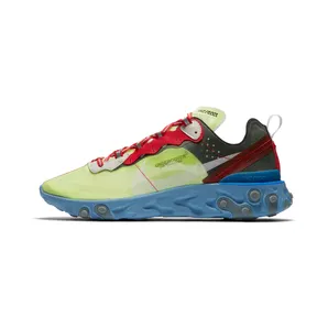Nike React Element 87 Undercover “Volt / Black / White / University Red” (BQ2718-700)