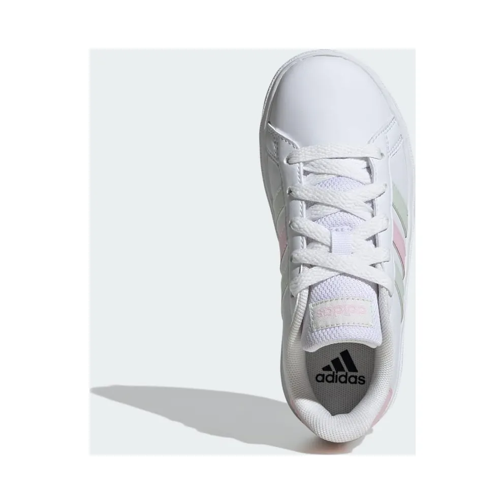 Adidas Grand Court Lifestyle Tennis Lace-Up Cloud White / Crystal Jade / Clear Pink (IH4886)