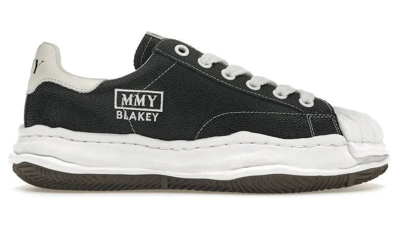 Maison Mihara Yasuhiro Blakey OG Sole Embossed Leather Low Black (A11FW717-BLK)