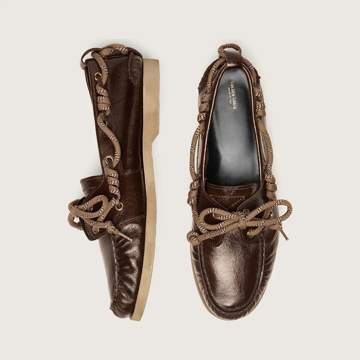 Golden Goose Cruise Loafer In Glossy Dark Brown Leather (GMF00883.F008318.55381) (4)