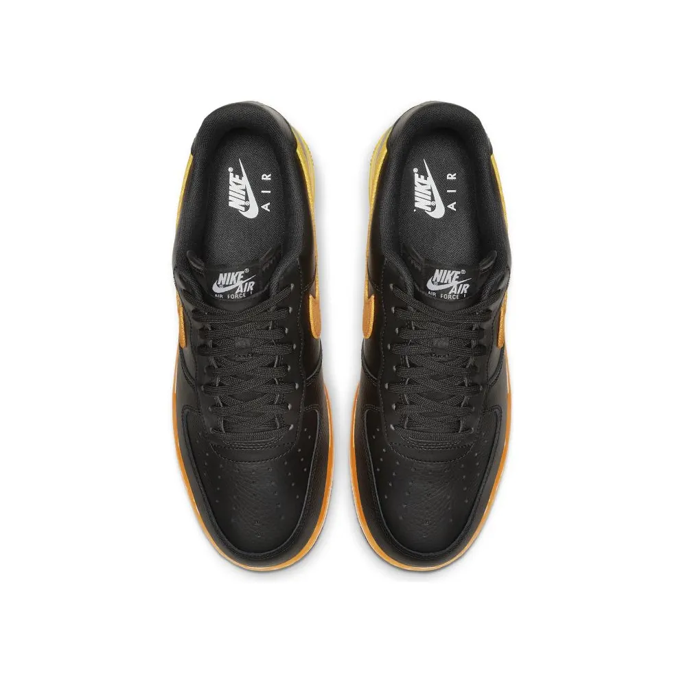 Nike Air Force 1 Low Black Yellow Orange Black/Opti Yellow-Orange Peel (CJ0524-001)