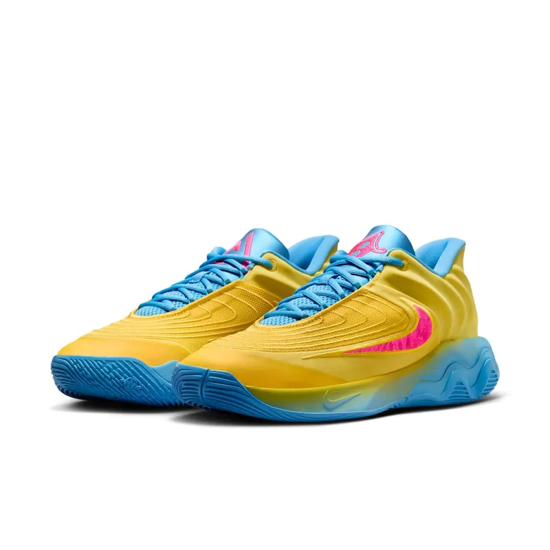Nike Giannis Immortality 4 Lightning University Blue Barely Volt Hyper Pink (FQ3680-700)