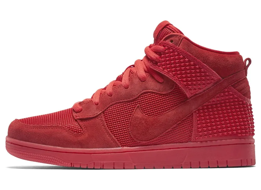 Nike Dunk Hi CMFT Premium ‘Red October’ Lt Crimson/Lt Crimson (705433-601)