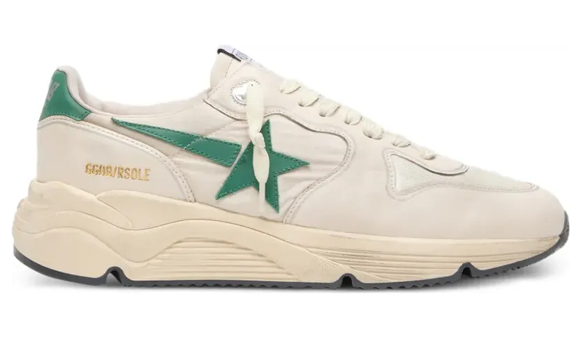 Golden Goose Running Sole Sneakers aus Nylon und Leder mit Lederstern – Weiß (GMF00126F008530)