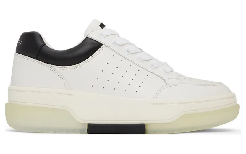 AMIRI White & Black Stadium Low Sneakers (PS22MFS007-111)