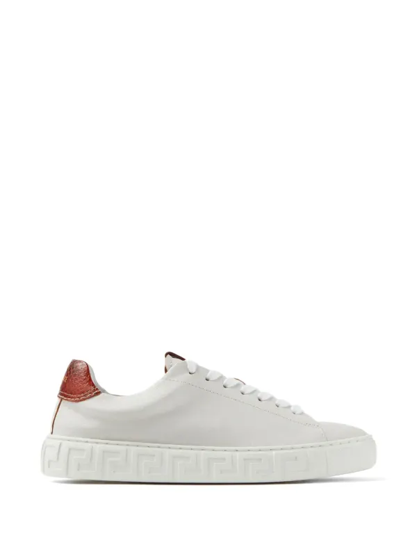 Versace Greca leren sneakers – White (10246531A17777)