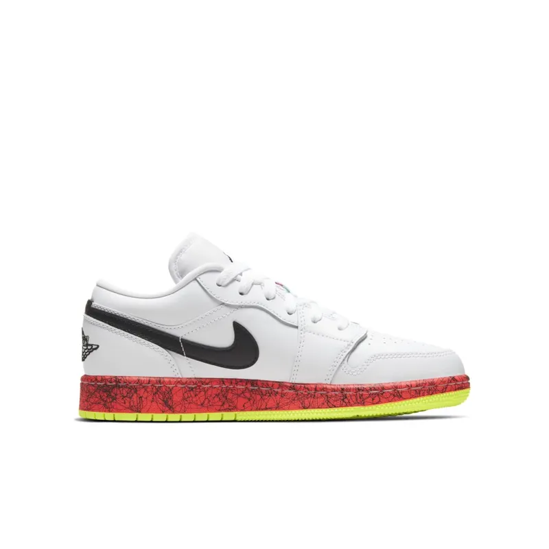 Jordan 1 Low Multi-Color Midsoles White (GS) White/Black-Multi-Color (CV9548-100)