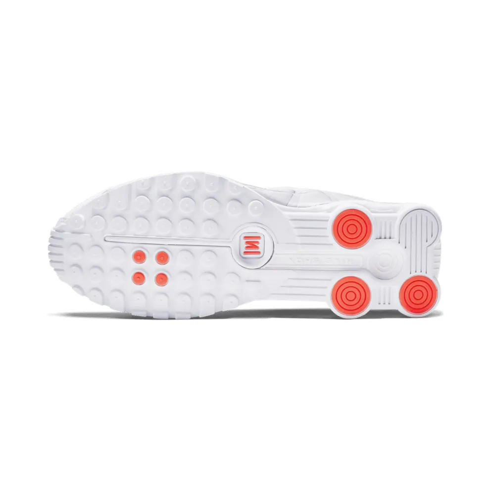 Nike Shox R4 White Metallic Silver White/Metallic Silver-Bright Crimson-Metallic Silver (104265-131)