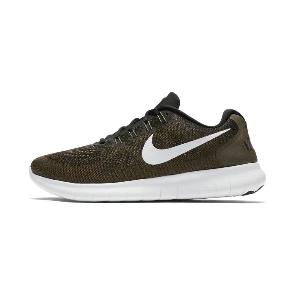 Nike Free RN 2017 Black Off White Cargo Khaki Black/Off White-Cargo Khaki (880839-008)