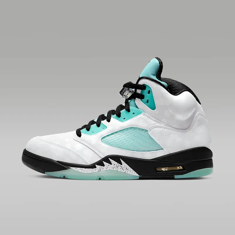 Jordan 5 Retro Island Green White/Black-White-Island Green (CN2932-100)