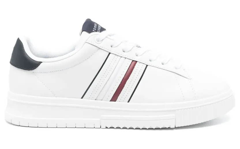 Tommy Hilfiger Leren with logo-reliëf – White (FM0FM05406)