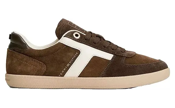 Tommy Hilfiger sneaker Brown / Chocoladebruin / Wolwit (FW0FW09596-0HJ)