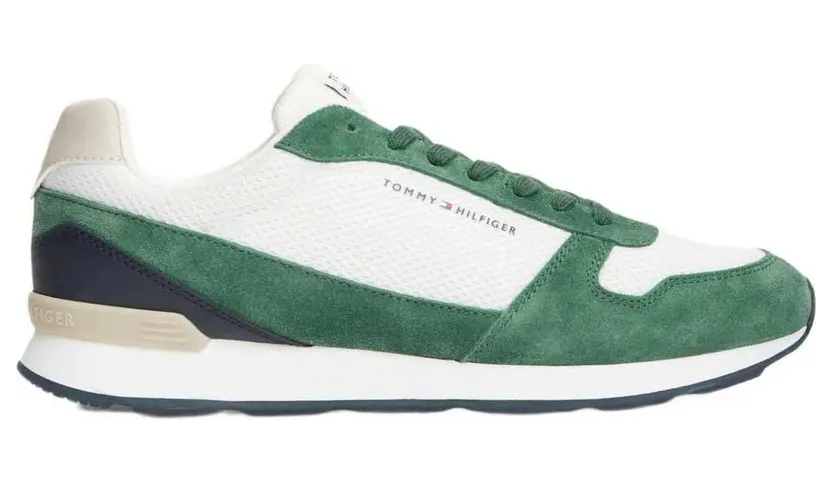 Tommy Hilfiger sneaker Ecru / Green (FM0FM05907-0F5)