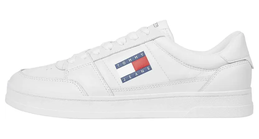 Tommy Jeans Tommy Hilfiger sneaker Ecru / Navy / Donkerrood (EM0EM01574-YBL)