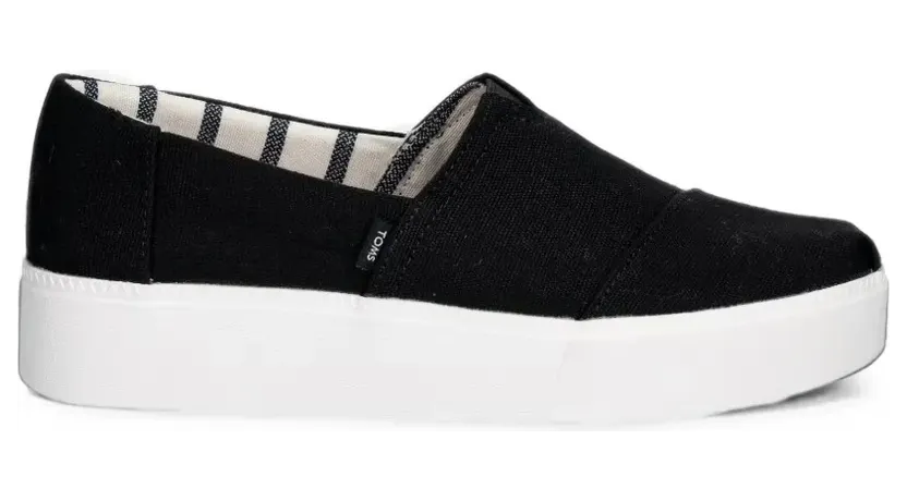 Toms Asher platform slip-on – Black (10023246)