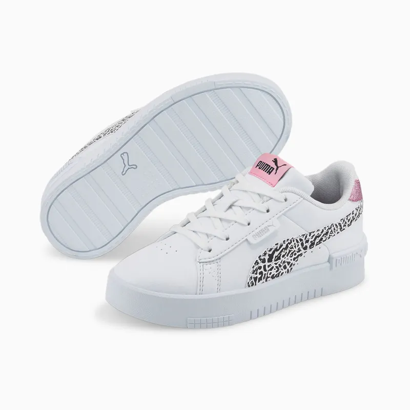 PUMA Jada Summer Roar Kids’ White/Black/Prism Pink (383138-01)