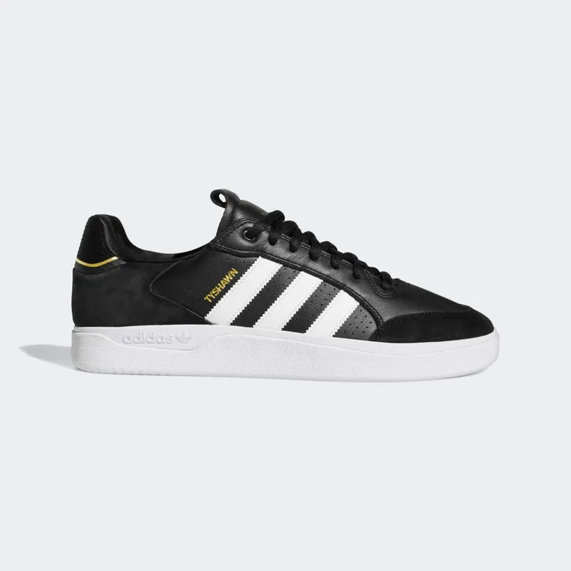 Adidas Tyshawn Low Core Black / Cloud White / Gold Metallic (GW4891)