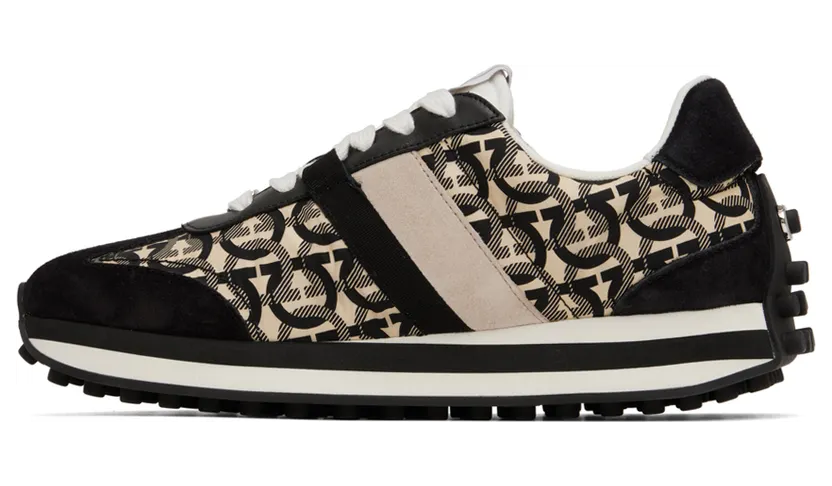 Salvatore Ferragamo Monogram “Black/Beige” (756556 020912007) (3)