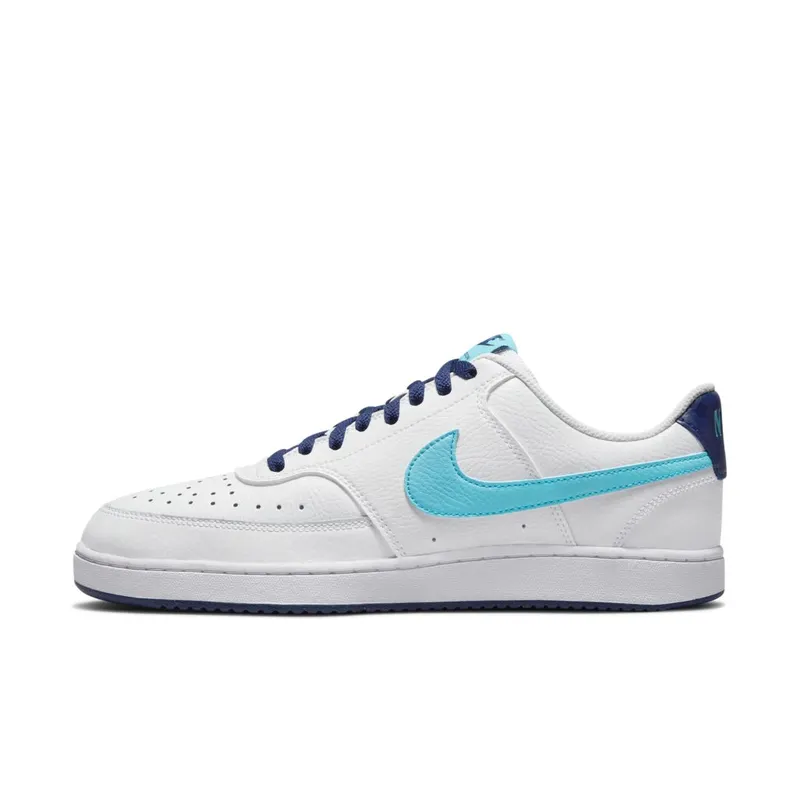Nike Court Vision Low White Blue Void Turquoise (DM1187-100)