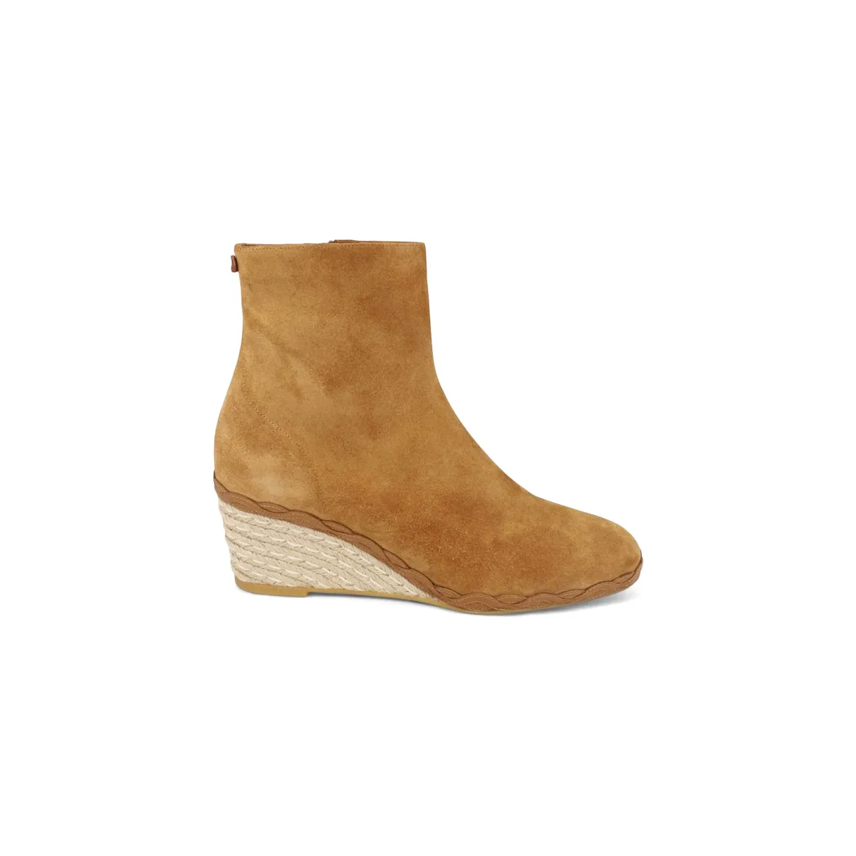 Ferragamo Canaria Suede Booties Camel (01R138-730273-1C)