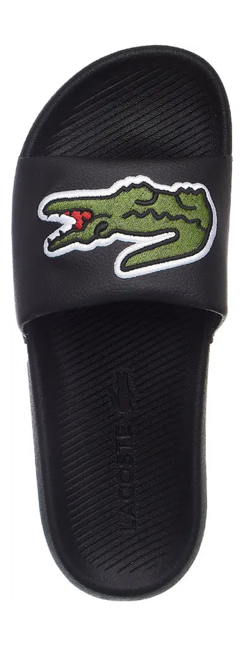 Lacoste Croco Slide Black / Green (38CMA0073-1B4) (3)