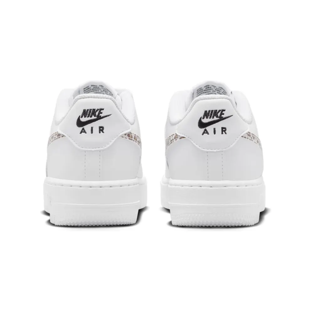 Nike Air Force 1 Low GS “White Leopard Swoosh” (IR0273-100)