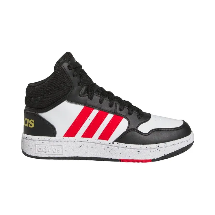 adidas Hoops Mid Cloud White Vivid Red Core Black (HR0227)