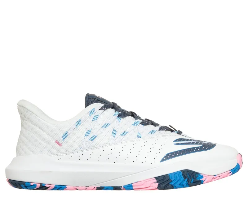 Skechers Relaxed Fit: Viper Court Rally Sneaker White/Pink/Blue