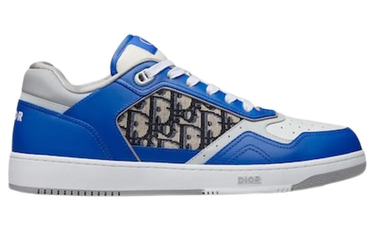 Dior B27 Low Blue Grey White Beige Dior Oblique Jacquard (3SN272ZIR_H560)