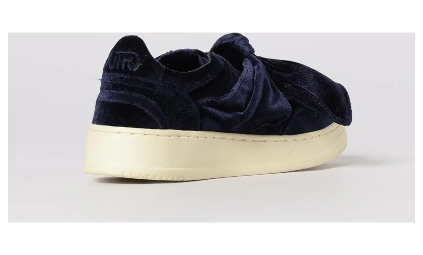Autry Medalist Platform Low Velvet Sneakers Blue (AULWVF03) (2)
