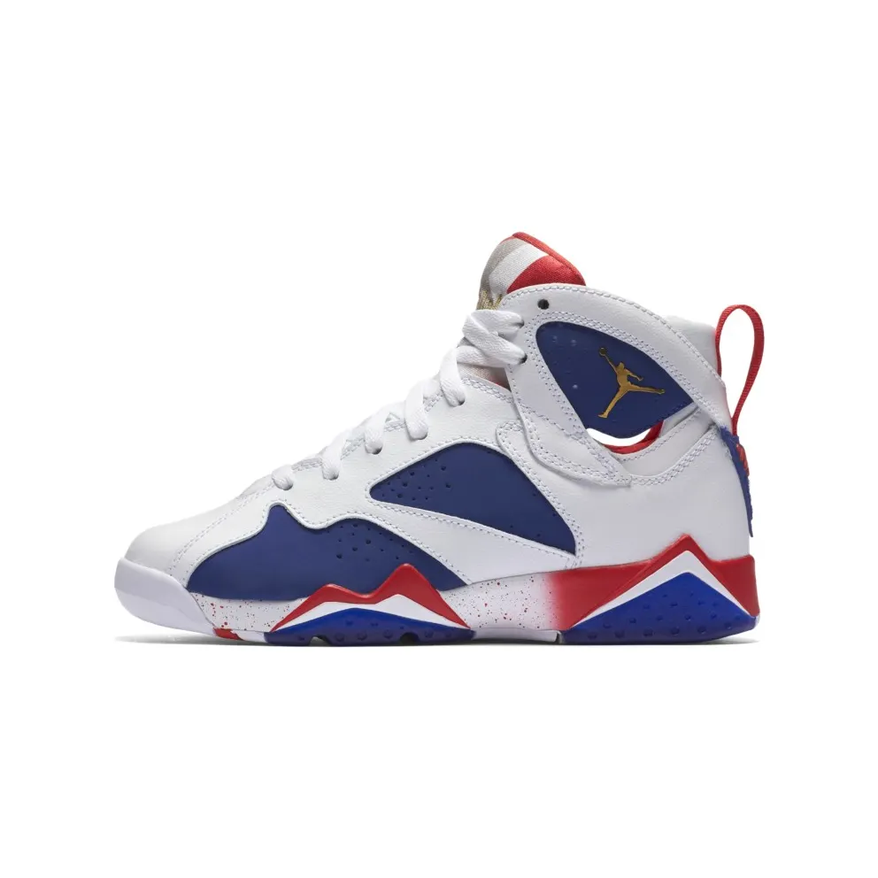 Jordan 7 Retro Tinker Alternate (GS) White/Metallic Gold Coin-Deep Royal Blue (304774-123)