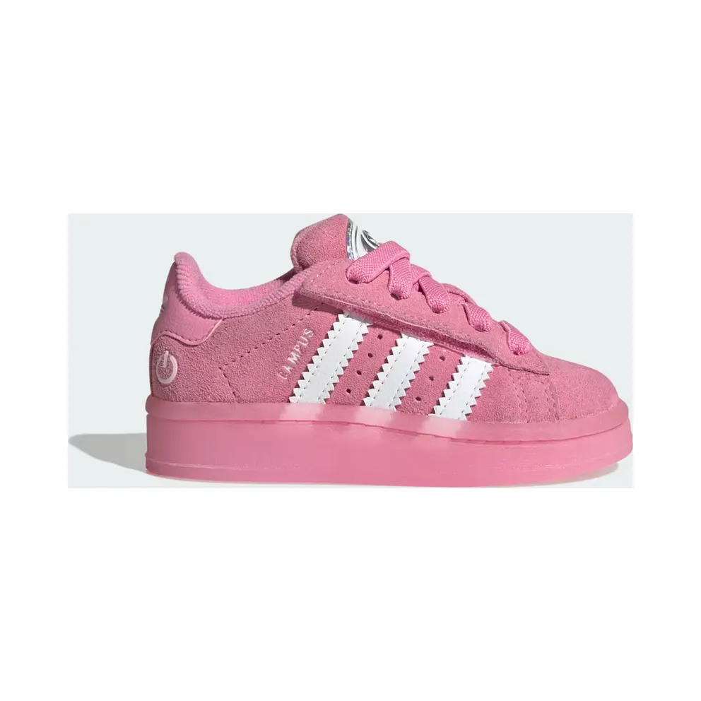 Adidas Campus 00s Led Lights Comfort Closure Elastic Lace Sneakers Kids Bliss Pink / Cloud White / Clear Pink (JS1283)