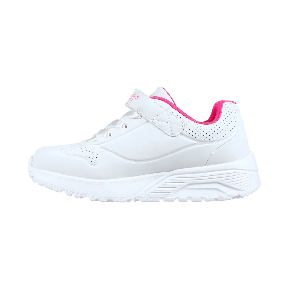 Skechers Uno Lite Sneaker White/Heet Pink