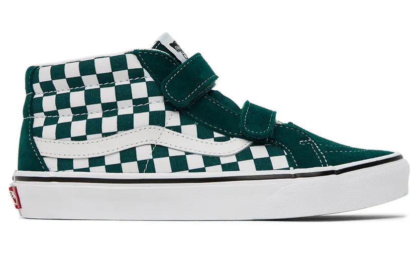 Vans Kids Green & White Sk8-Mid Reissue V Big Kids Sneakers (VN0A4UI560Q)