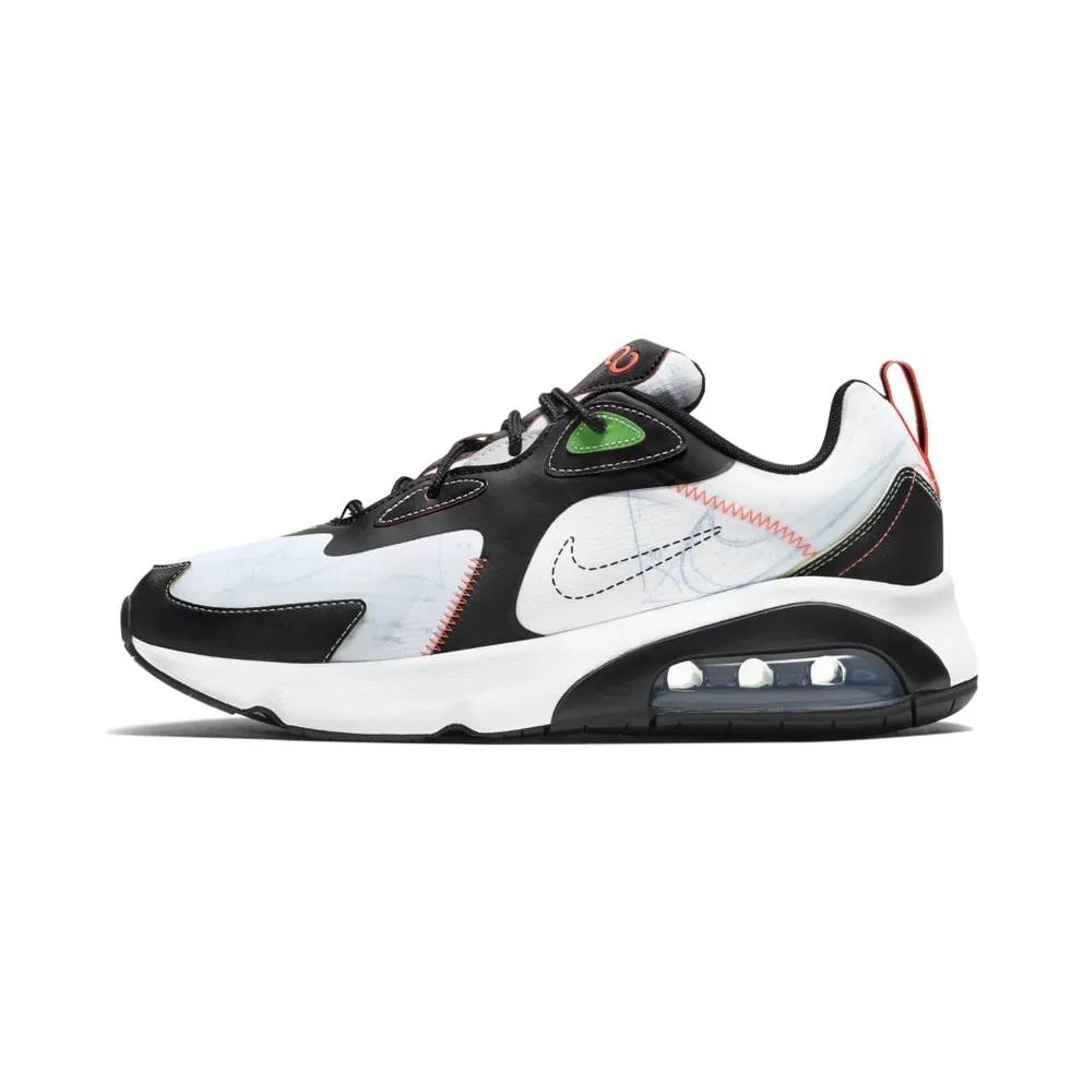 Nike Air Max 200 Blueprint White/Black-Bright Crimson-Green Strike (CU6647-100)