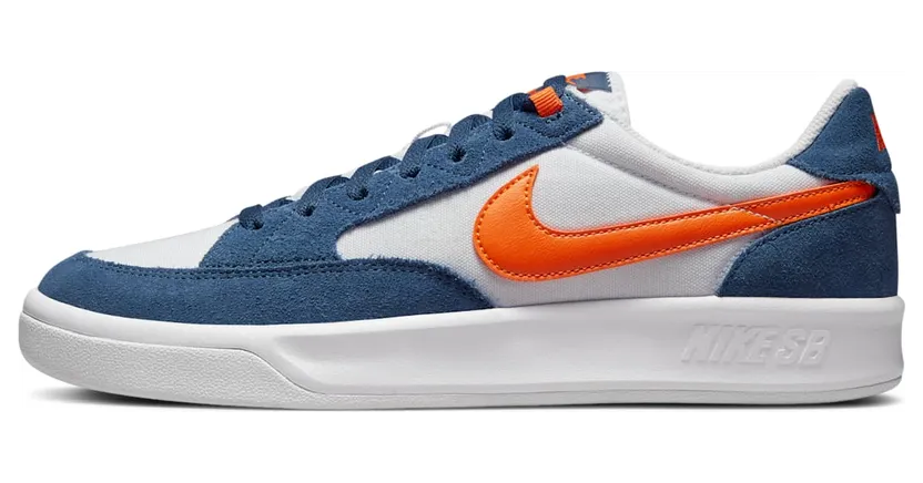 Nike SB Adversary Premium White Navy Safety Orange (CW7456-402)