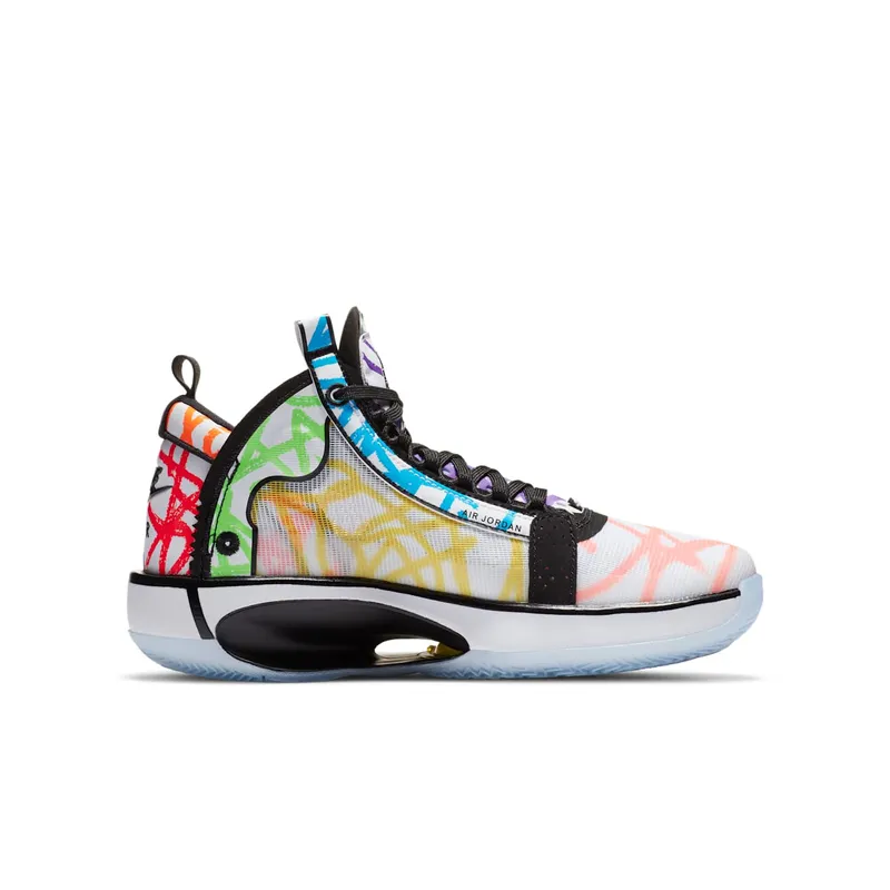 Jordan XXXIV Zion Williamson Coloring Book (GS) White/Black-Multi-Color (DA4450-100)