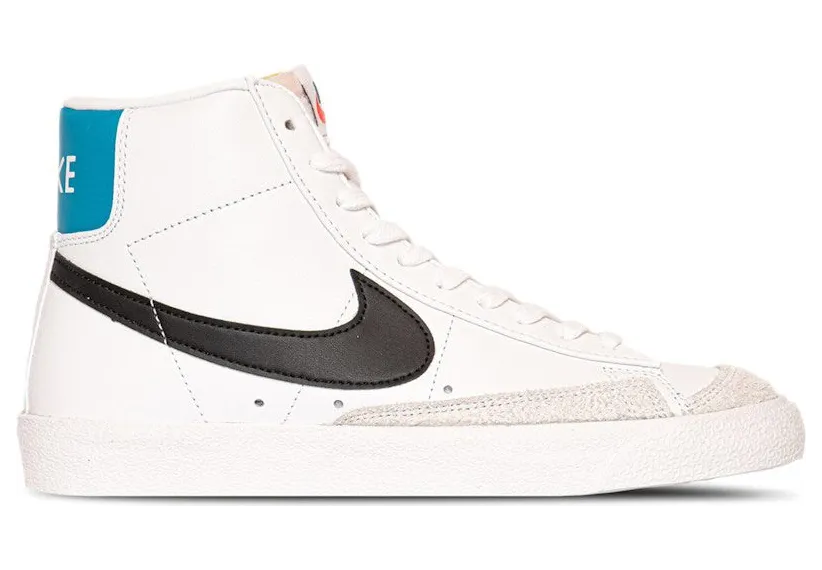Nike Blazer Mid 77 Vintage White Blue Lightning Black (BQ6806-121)