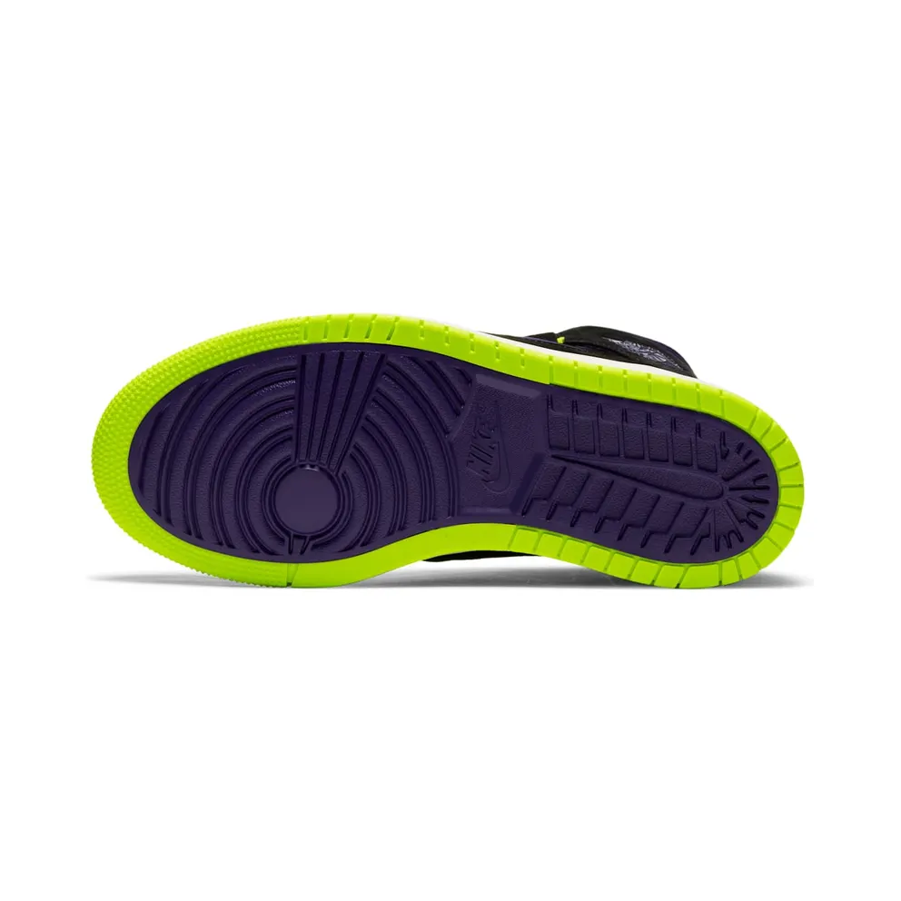 Jordan 1 High Zoom Air CMFT Black Court Purple Lemon Venom (W) Black/Court Purple-Lemon Venom-Sail (CT0979-001)