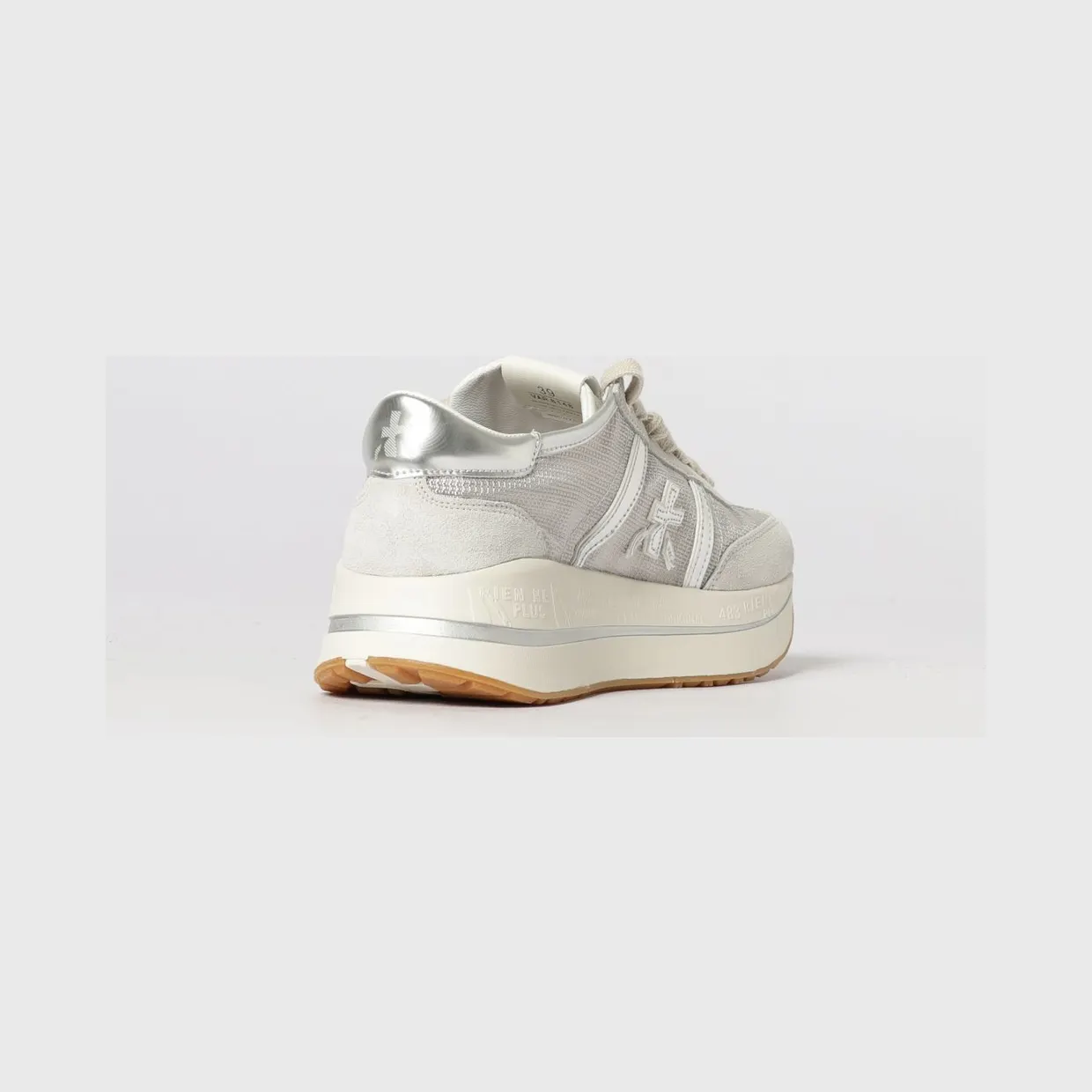 Premiata Bethcoin Suede and Mesh Sneakers Grey (BETHCOIN8148) (2)
