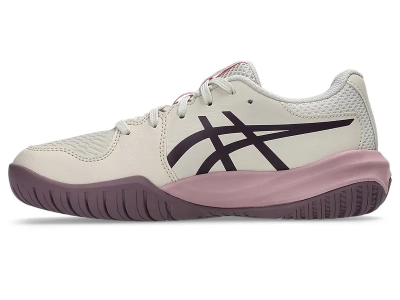 ASICS GEL-RESOLUTION X GS “Soft Oat / Dark Aubergine” (1044A081-250)