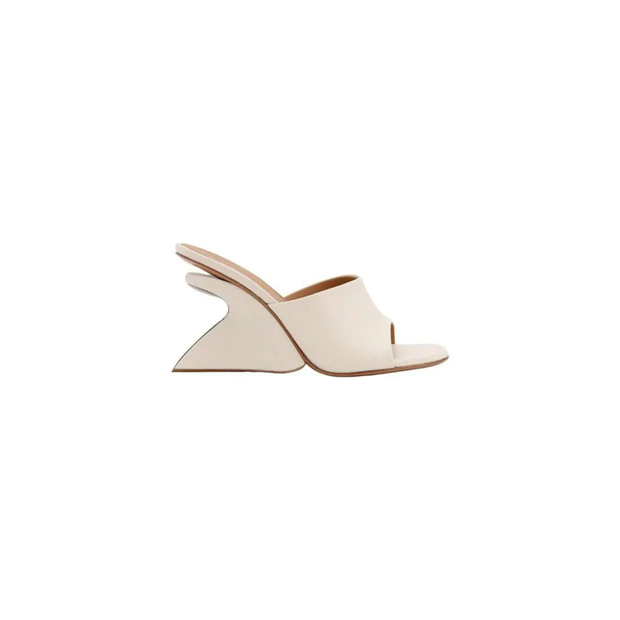 OFF-WHITE Jug Wedge Mule White (OWIJ042S24LEA0010303)