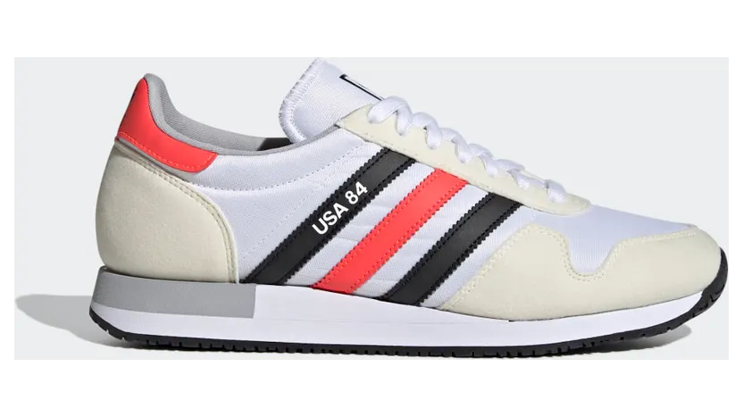 adidas USA 84 Schuh Cloud White / Core Black / Solar Red (FX9327)