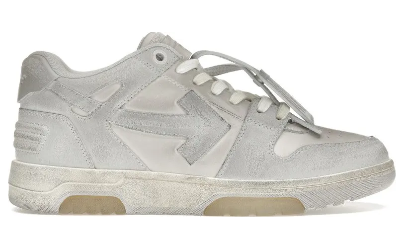 OFF-WHITE Out Of Office OOO Vintage Low Tops White (OMIA189C99LEA0140101)
